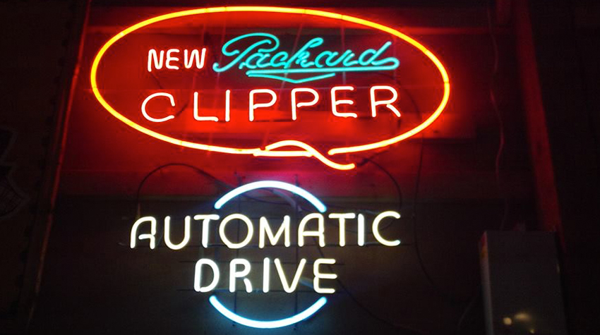 Vintage Packard automobilia restoration